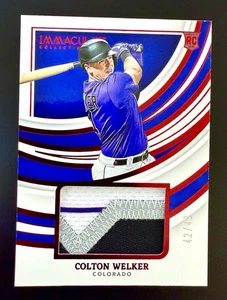 2022 Panini Immaculate Material 42/49 Colton Welker - Picture 1 of 2