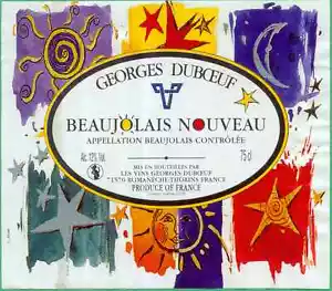 Etiquette de vin - BEAUJOLAIS NOUVEAU - Georges DUBOEUF ...... (Ref. 1) - Imagen 1 de 1