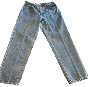 Women's L.L. Bean Original Fit/Relaxed Denim Straight Leg Blue Jeans. Size 14 MT - Picture 1 of 3