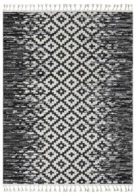 Leilani Black Cream Birds Eye Moroccan Tribal Floor Rug - 3 Sizes - image 1 of 3
