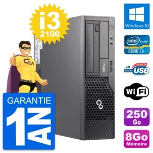 PC Fujitsu Esprimo E500 Dt Intel i3-2100 RAM 8Go Scheibe 250Go Windows 10 Wifi - Bild 1 von 3