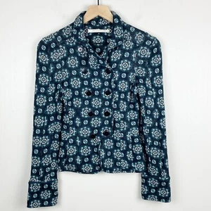 Diane von Furstenberg DVF Jacke Damen 2 Jacquard Barock Muster Wollmischung - Bild 1 von 14