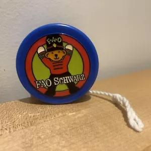 Rare FAO Schwartz Blue Teddy Bear Yo-Yo - New - Picture 1 of 4
