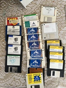 87 Diskettes Floppy Disk Vintage Macintosh Software & Cabinet - Afbeelding 1 van 24