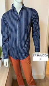 Casa Moda Premium Taille S chemise manches longues bleue homme regular - Imagen 1 de 4