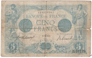 FRANCE - 5 FRANCS BLEU type 1905 - Photo 1/2