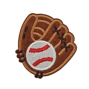 Baseball Mitt and Ball - Embroidered Patch - Picture 1 of 4