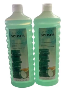 2 Bottles Avon Senses Cucumber Melon Bubble Bath, 24 oz. each, new packaging - Picture 1 of 1