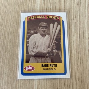 1990 SWELL BASEBALL GREATS #10 BABE RUTH NEW YORK YANKEES HOF