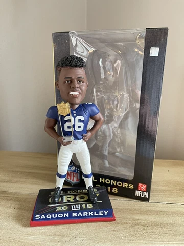 SAQUON BARKLEY New York Giants 2018 NFL Rookie of the Year EXCLUSIVE Bobblehead Cover