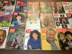 LOTE de 36 revistas TV GUIDE diferentes 1971-1981 sin etiquetas postales - Imagen 1 de 16