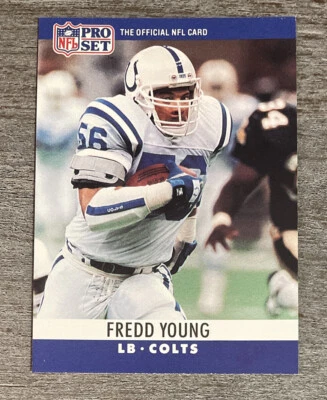 Fredd Young 1990 Pro Set Colts #138  *E734* - Image 1 of 2