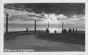 RPPC "Evening Shadows" Seaside, Oregon Turnaround 1910s Vintage Photo Clatsop Co - Picture 1 of 2