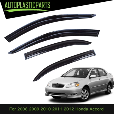 For Toyota Corolla 2003-2008 4Pcs Window Visors Vent Shade Rain Guards Deflector Foto 1 de 4