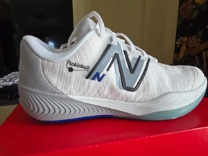 NEW BALANCE 996v5 FuelCell Pickleball Shoes Mens Size 9 Wde White Grey Navy - Picture 1 of 9