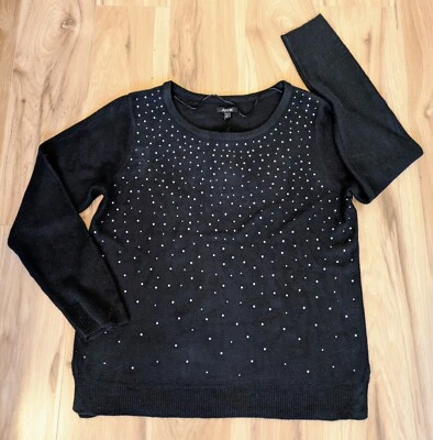 Suéter Apt 8 negro con destellos plateados Foto 1 de 4