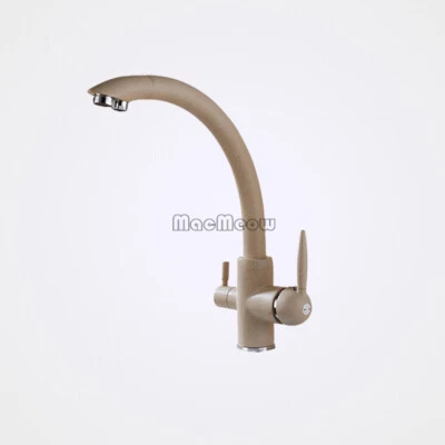 Kitchen Sink 3 Way Filter Mixer Taps One Hole Three in One Drinking Water Faucet - Image 1 of 4