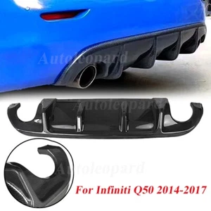 Difusor de parachoques trasero de plástico ABS de alta calidad labio para Infiniti Q50 2014-17 - Imagen 1 de 10