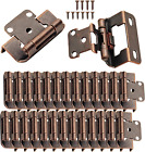 1/2" Overlay Partial Wrap Bronz Cabinet Hinges, 50 Pack (25 Pairs) Oil Rubbed Br