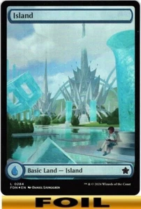 1x - Island - #284 - FOIL FULL ART - Foundations - NM MTG - Bild 1 von 1
