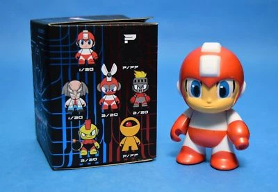 Sealed 3" MEGA MAN RED VARIANT Figure KidRobot Loot Crate July 2016 LootCrate - Immagine 1 di 3
