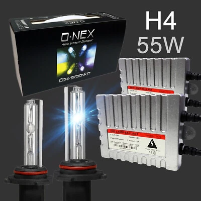 A1 XENON H4 9003 High Power HID Kit AC 55W Premium Slim Ballasts Headlight Bulbs - Image 1 of 4
