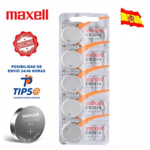 PILAS LITIO MAXELL CR2016 3V BATERIAS BOTÓN MAXELL DE 1 A 10 UNIDADES - Imagen 1 de 7
