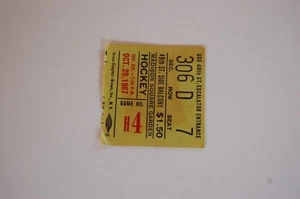 October 29, 1967 New York Rangers - Toronto Maple Leafs Hockey Ticket - Imagen 1 de 2