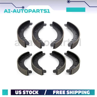 For 1958 - 1962 1963 1964 Volkswagen Beetle Pair Front & Rear Drum Brake Shoes - Image 1 of 4