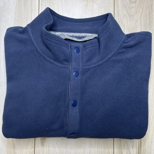 Suéter Pullover Arborwear Cuarto Botón a Presión Polar Azul Para Hombre Talla XL - Imagen 1 de 9
