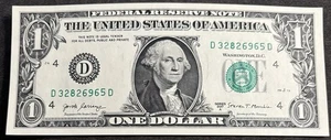 2017 A Uncirculated Cleveland $1 Bill Mis-stamped 8 Gas Pump Error Fancy Note - Picture 1 of 2