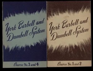 YORK BARBELL & DUMBELL SYSTEM by Rob Hoffman 1946 * 2 booklets, 4 posters - Bild 1 von 7