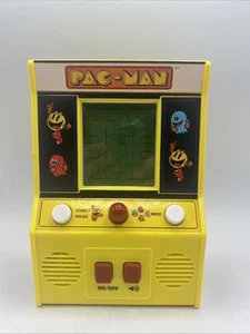 Vintage Pac Man Bandai Hand Held Yellow Video Game Works Great - Picture 1 of 5