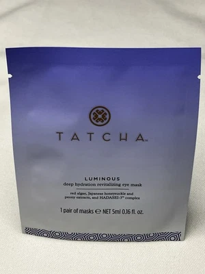 Tatcha Luminous Deep Hydration Revitalizing Eye Mask 0.16oz 1 Pair of Masks New - Image 1 of 3