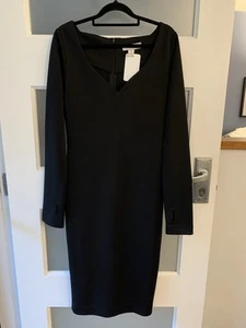 Maurie & Eve Black 'Easy Come Easy Go' Midi Dress Size 10 - Picture 1 of 8