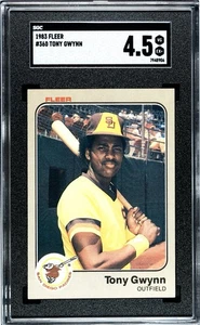 1983 Fleer Tony Gwynn #360 RC SGC 4.5 Rookie MLB HOF San Diego Padres - Bild 1 von 2