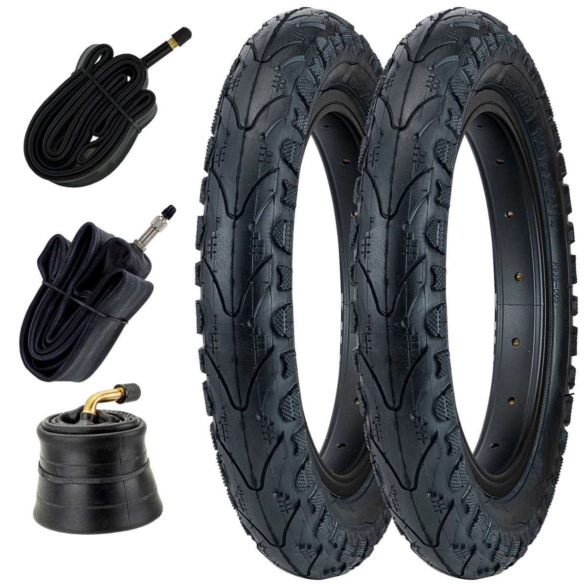 3 X Tyres Fits Prams Emmaljunga Mondial 12 1/2 X 2 1/4 & '3 X FREE