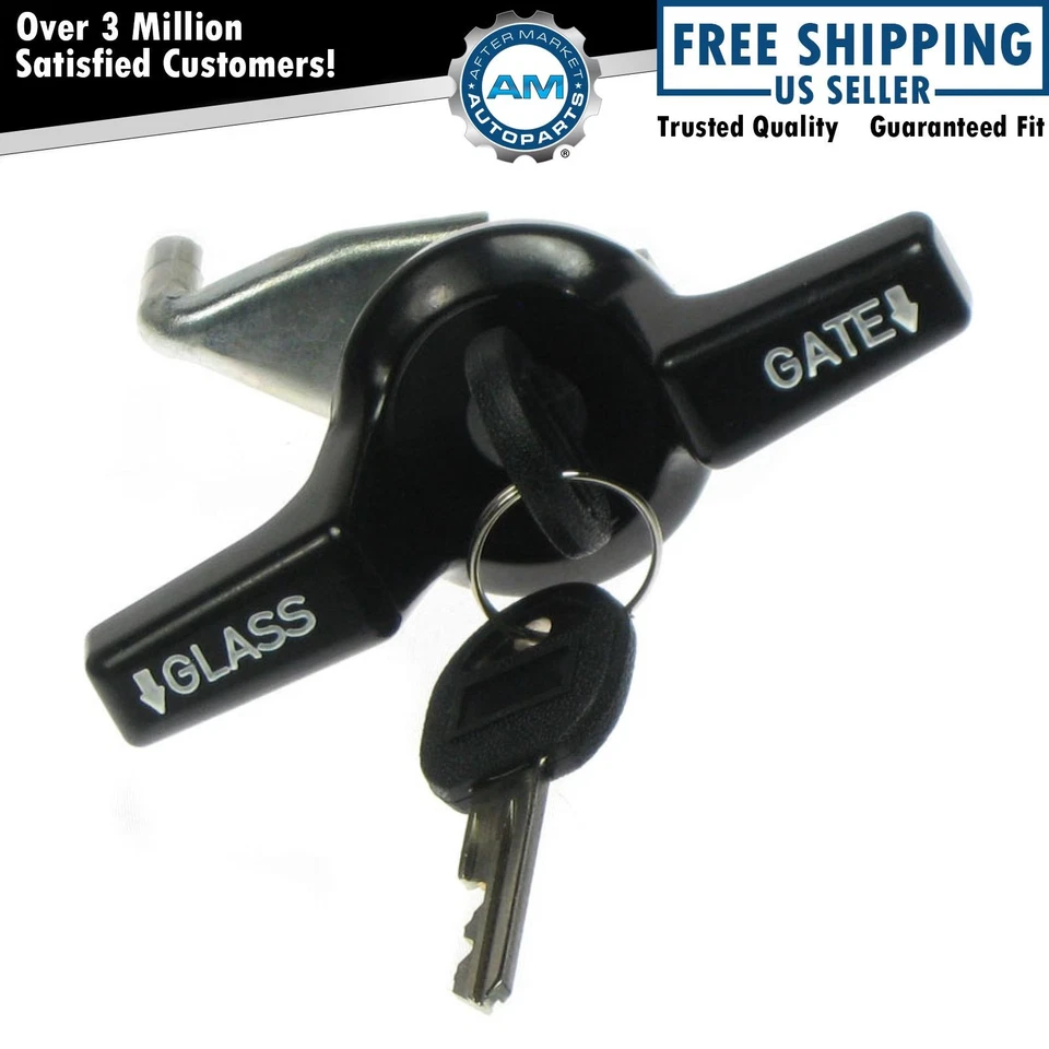 Cerradura de manija de puerta trasera con letras blancas con 2 llaves para Chevy GMC Oldsmobile Foto 1 de 3