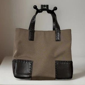 Cole Haan Small Shopper Mink/Chocolate Bag New - Picture 1 of 10