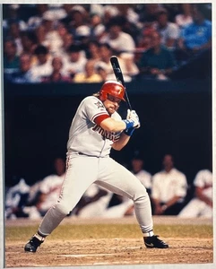 Vintage MLB John Kruk Philadelphia Phillies Baseball Action Photo Print - Picture 1 of 4