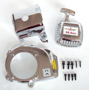 Silver Engine Cover set for baja 5B 85108 for HPI KM Rovan - Picture 1 of 4