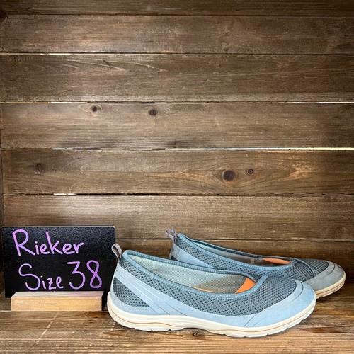 Scarpe basse donna Ecco Arizona Ballet blu chiaro taglia 38 US 7 7 5 M OTTIME CONDIZIONI