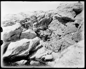 (1) 1800s-1900s ANTIQUE GLASS NEGATIVE , "LONG ISLAND, KENNEBEC"???-4 SHORE - Picture 1 of 2
