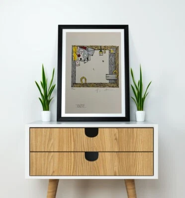 Roy Lichtenstein, litografía original firmada a mano con certificado de autenticidad y valoración de $3,500 Foto 1 de 4