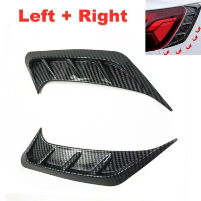 1Pair Modified Carbon Fiber Vehicle Headlight Eye Lid Eyelids Cover ABS Plastic - Image 1 of 4