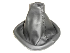 CUFFIA LEVA CAMBIO compatibile con VW PASSAT B5 in VERA PELLE NERA NEW - Imagen 1 de 4