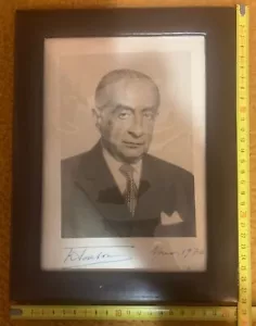 photo president of Greece Konstantinos Tsatsos with original signature - Picture 1 of 8