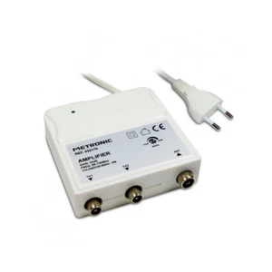 Amplificador de interior+ajuste de ganancia FM-UHF Metronic 432176 blanco - Imagen 1 de 1