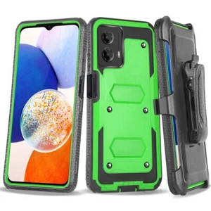 RUGGED FULL BODY SHOCKPROOF ARMOR Clip Holster Stand Case Cover SCREEN PROTECTOR - Picture 1 of 62