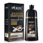 500ml Natural Herbal Instant Black Hair Dye Shampoo For White Hair Coloring UK